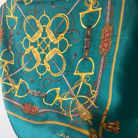 Lancel Silk Square Scarf,Vintage Silk Scarf, Japanese Vintage - Picture 6 of 6